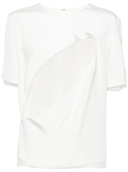 Slash Silk Blouse
