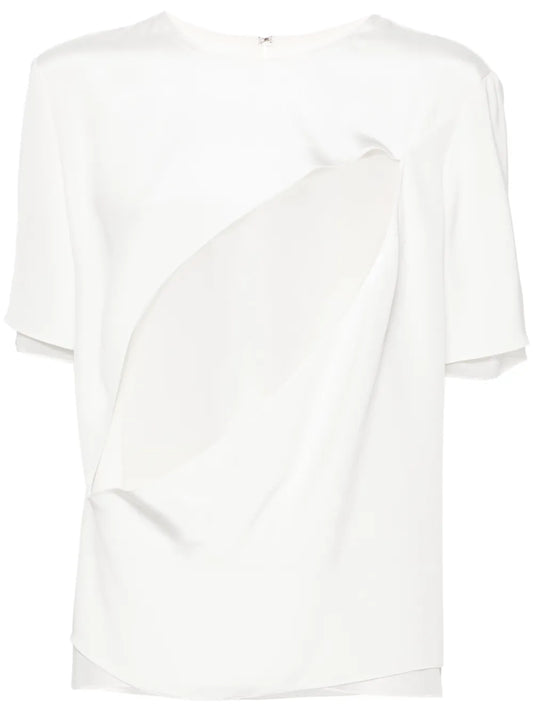 Slash Silk Blouse