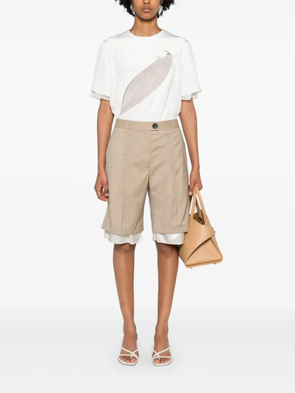 Slash Silk Blouse