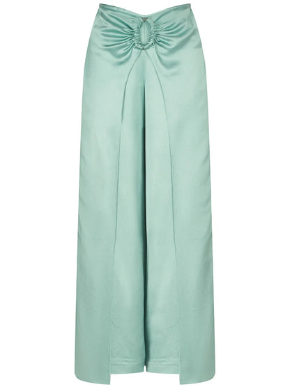 Belma Draped-Panel Palazzo Pants