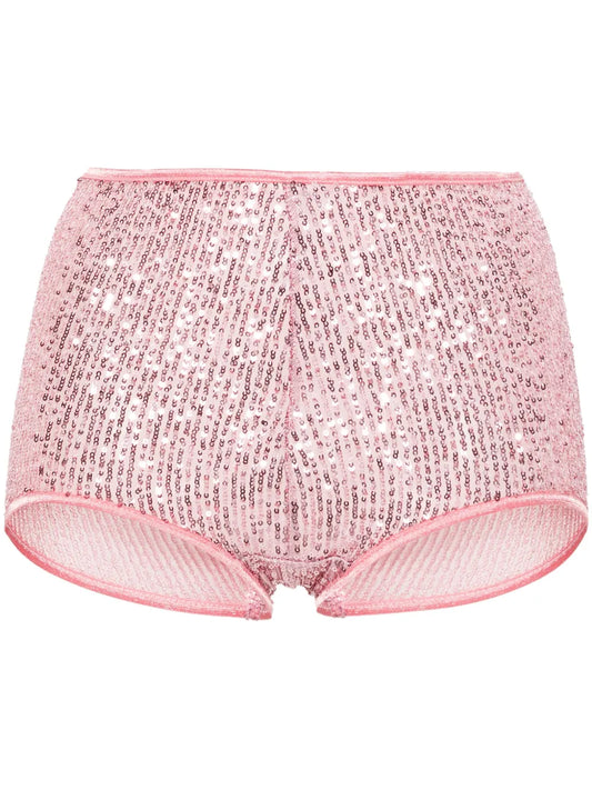 Sequin-Embellished Shorts