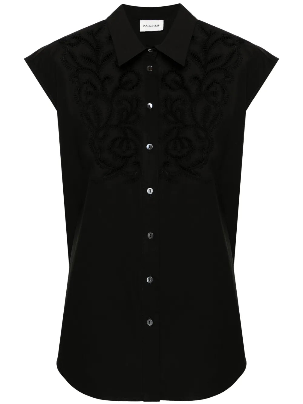 Sleeveless Embroidered Shirt