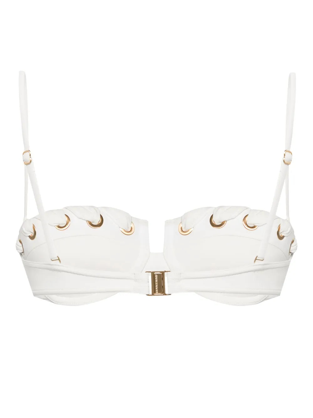 Halliday Whipstitch-Trim Bikini Top