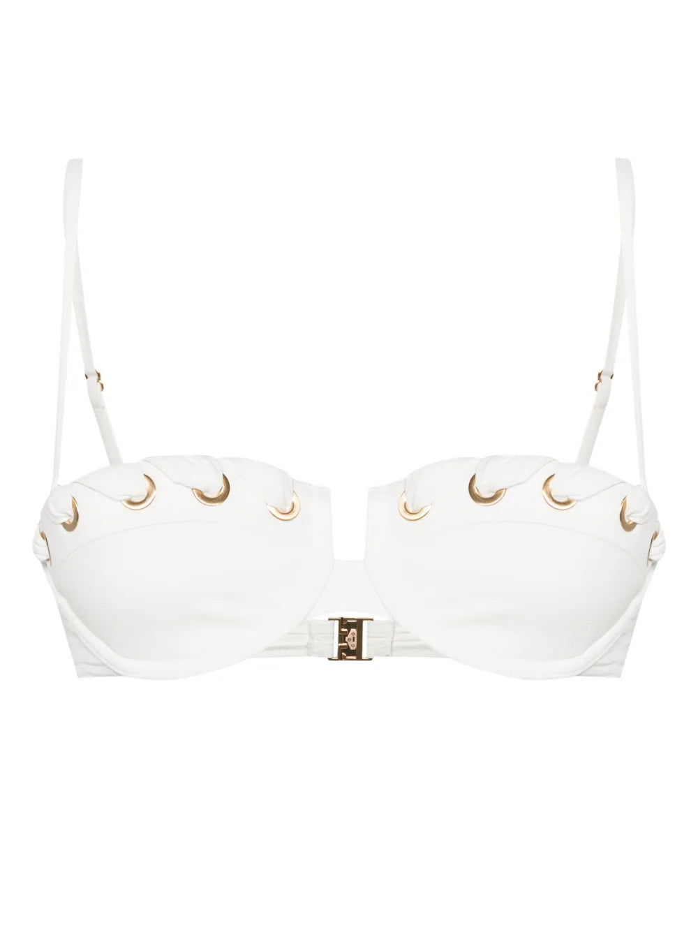 Halliday Whipstitch-Trim Bikini Top