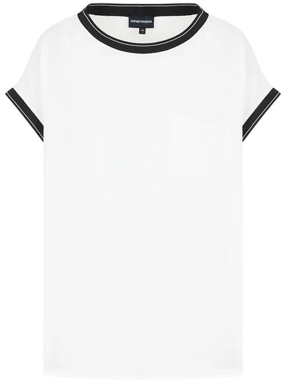 Chiffon Short-Sleeve Blouse