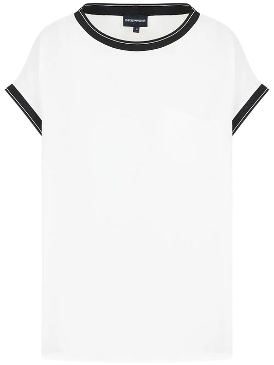 Chiffon Short-Sleeve Blouse