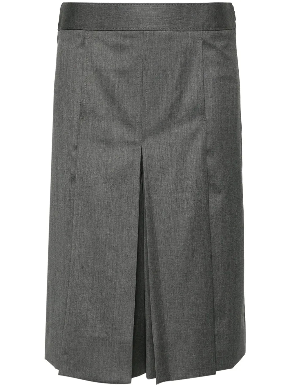 Mid-Rise Pleated Shorts