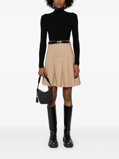 Mock-Neck Ribbed Jumper