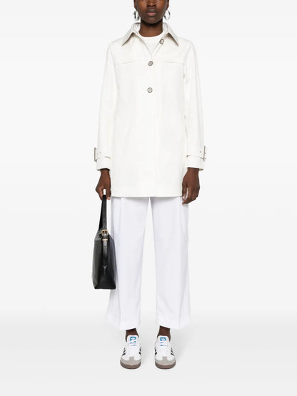 Buckle-Detailed Straight Trousers