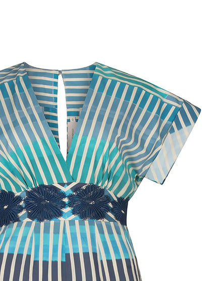 Adila Striped Midi Dress