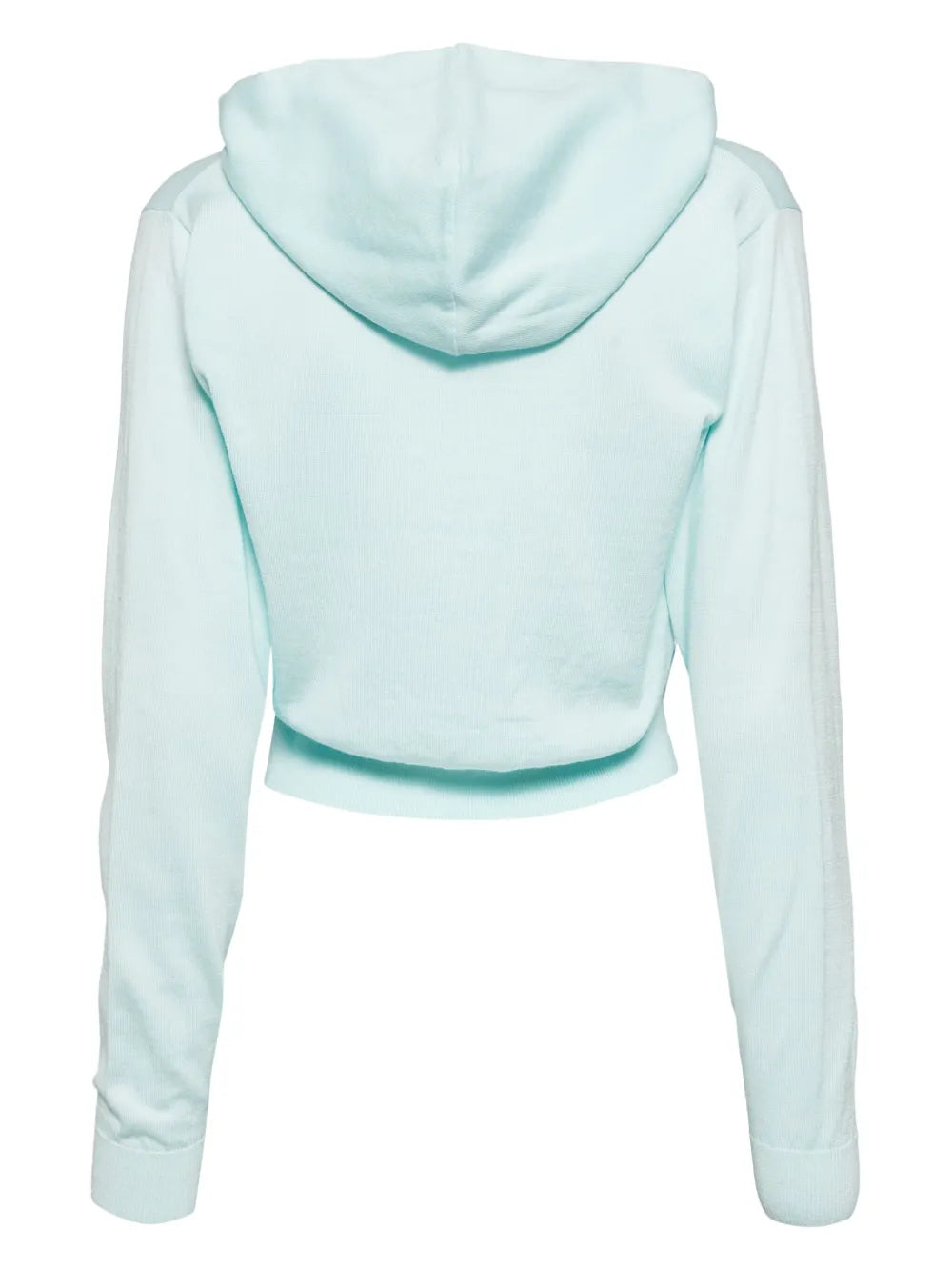 Heart-Appliqué Cropped Hoodie