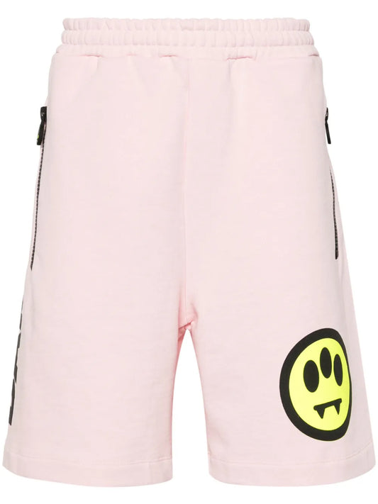 Logo-Print Cotton Shorts