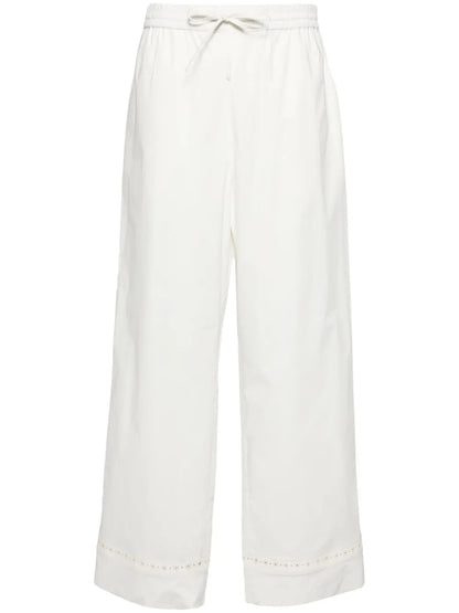 High-Waist Straight-Leg Trousers