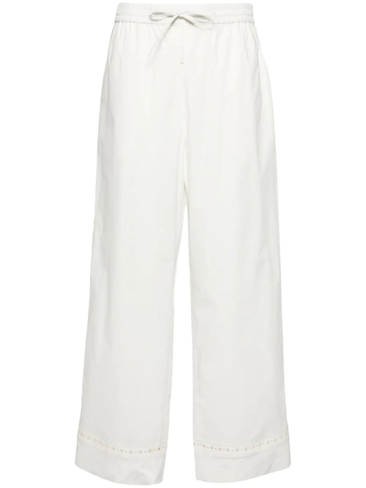 High-Waist Straight-Leg Trousers