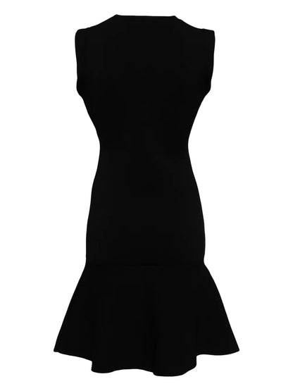 Peplum-Hem Midi Dress