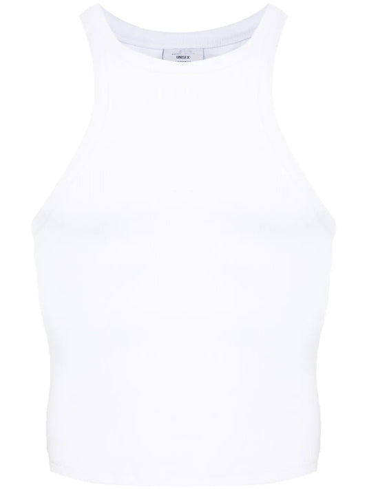 Logo-Embroidered Ribbed Tank Top