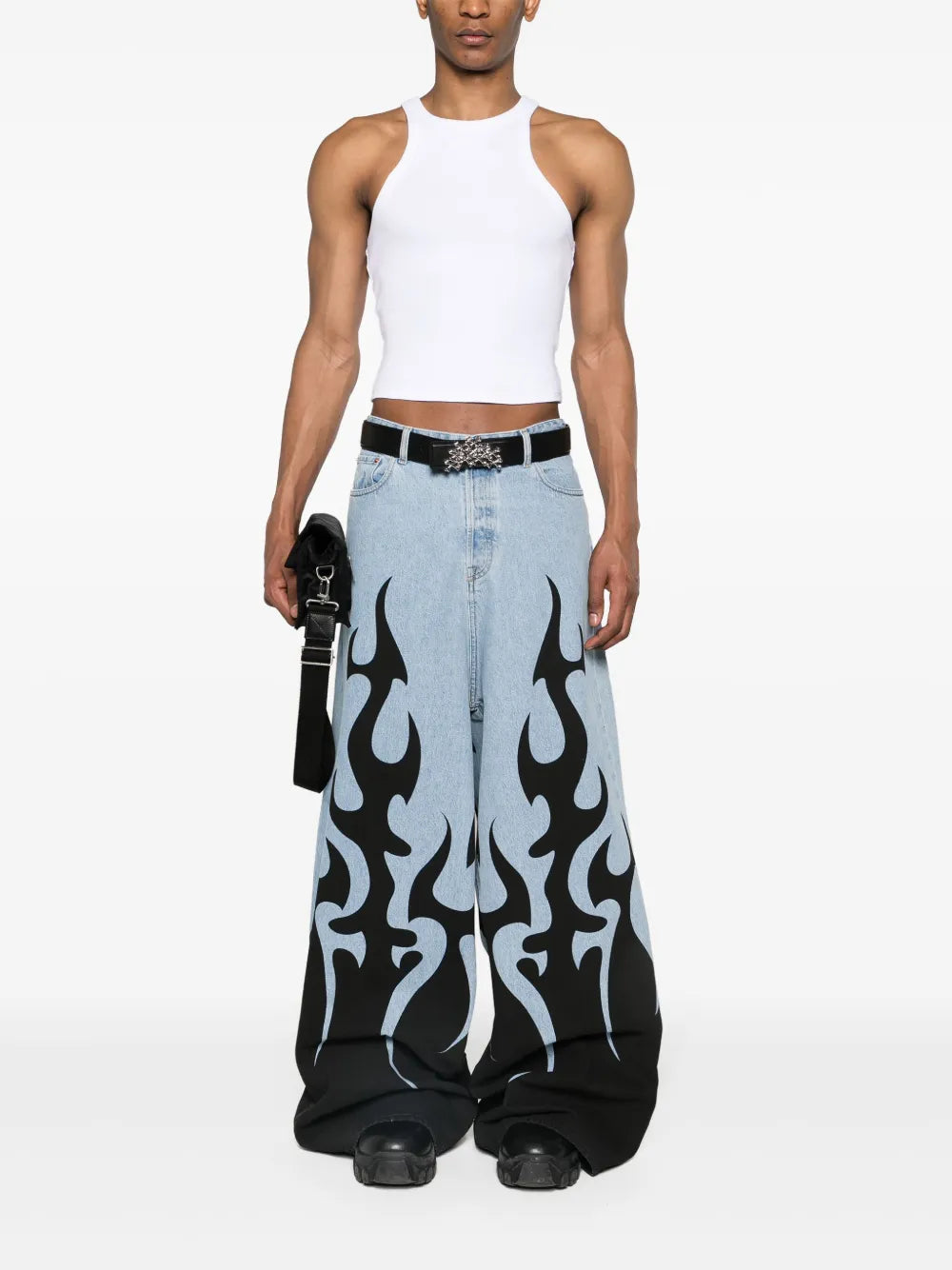 Logo-Embroidered Ribbed Tank Top