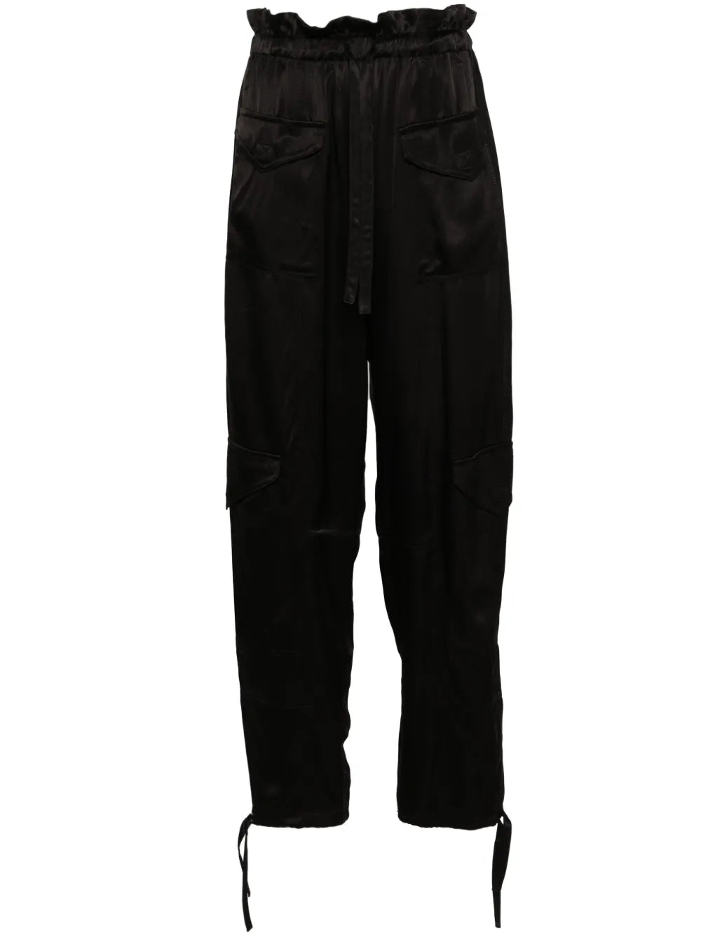 Satin Cargo Trousers