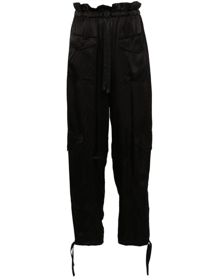 Satin Cargo Trousers