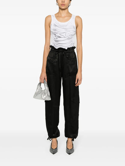 Satin Cargo Trousers