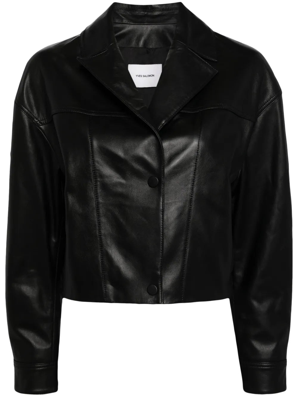 Cropped Leather Jacket