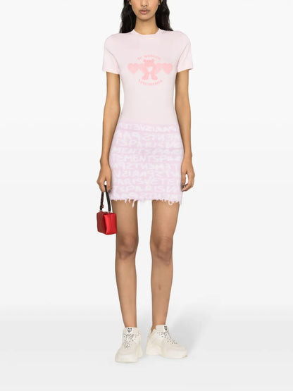 Monogram-Jacquard Merino Miniskirt