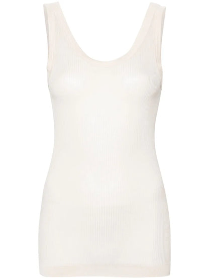 Fine-Ribbed Seamless Tank Top