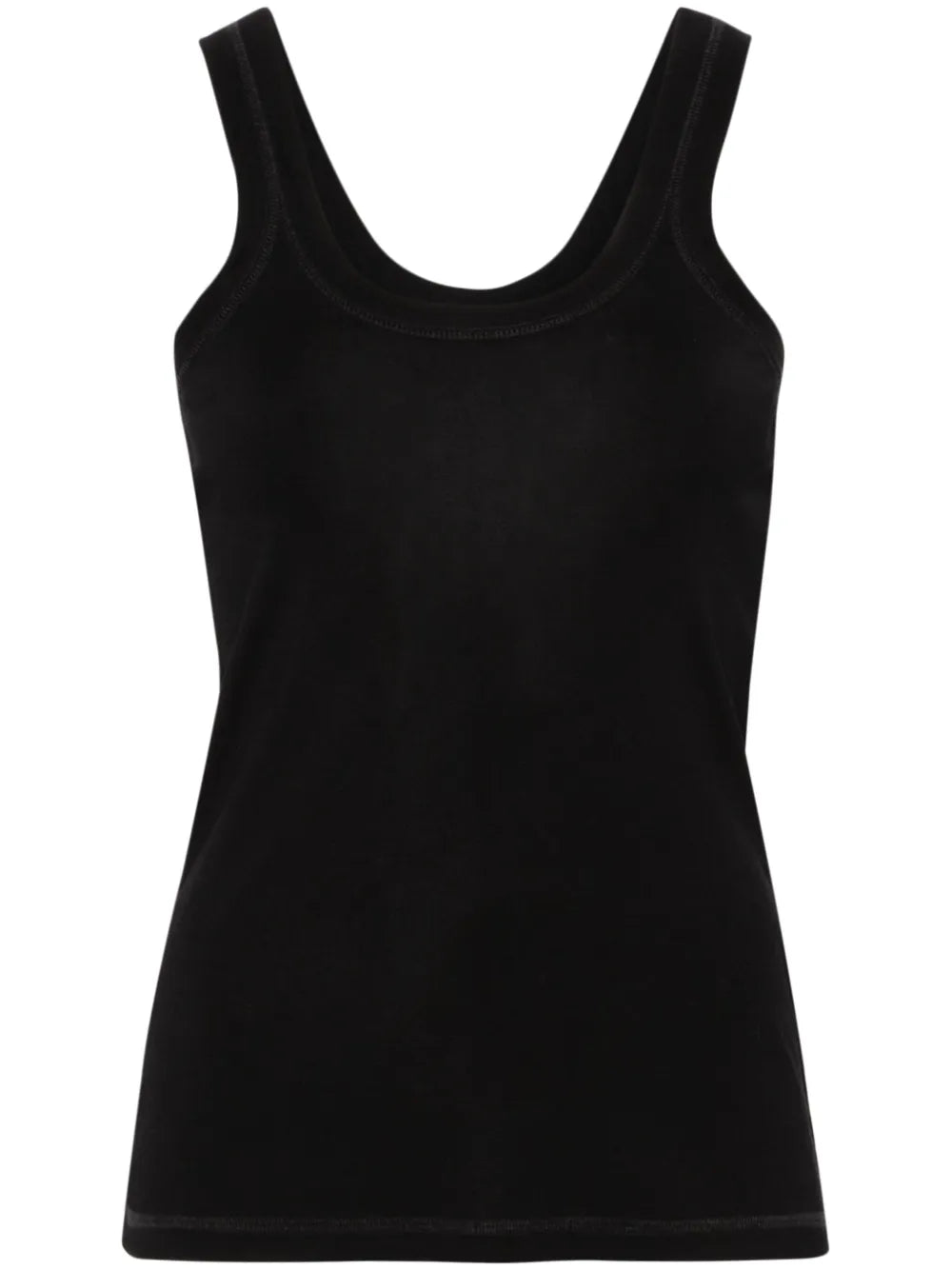 Fine-Ribbed Tank Top