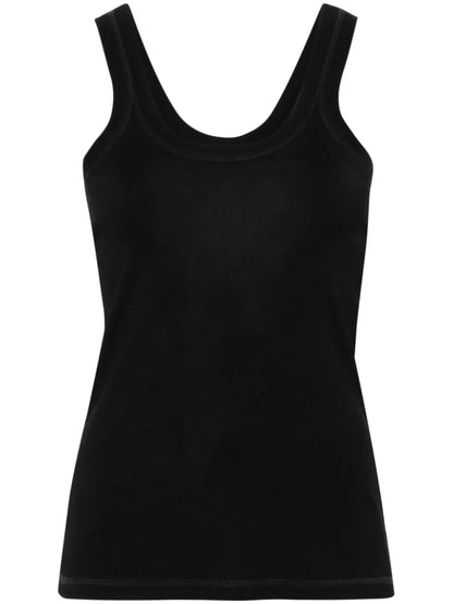 Fine-Ribbed Tank Top
