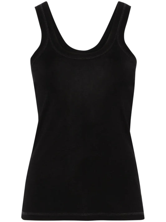 Fine-Ribbed Tank Top