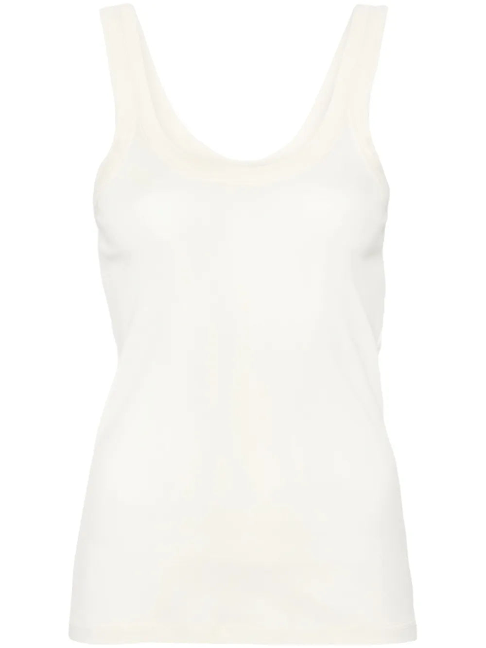 Fine-Ribbed Tank Top