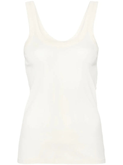 Fine-Ribbed Tank Top