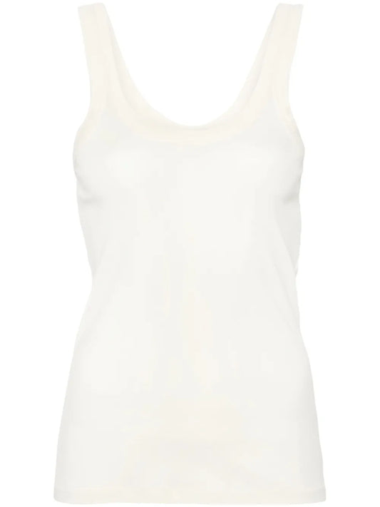 Fine-Ribbed Tank Top