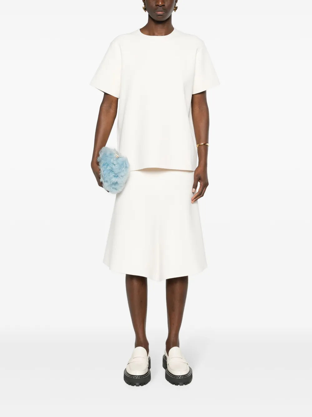 Round-Neck Fine-Ribbed Top