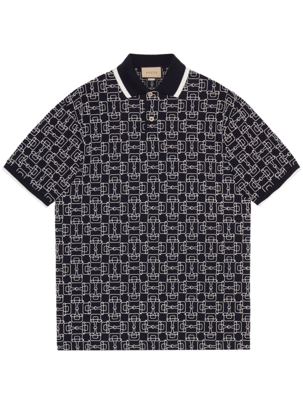 Horsebit-Print Polo Shirt