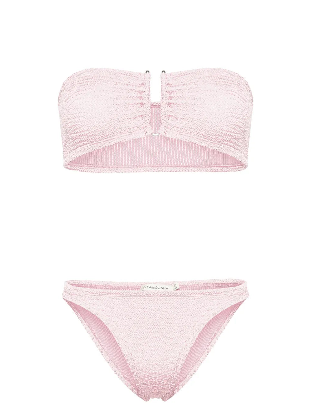 Frida Wrinkled-Effect Bandeau Bikini
