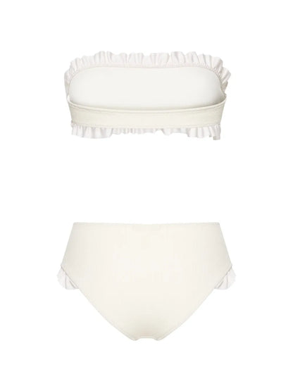 Kylie Ruffled-Trim Bandeau Bikini