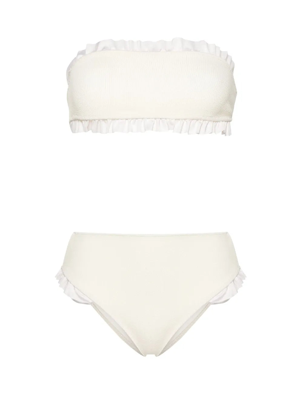 Kylie Ruffled-Trim Bandeau Bikini