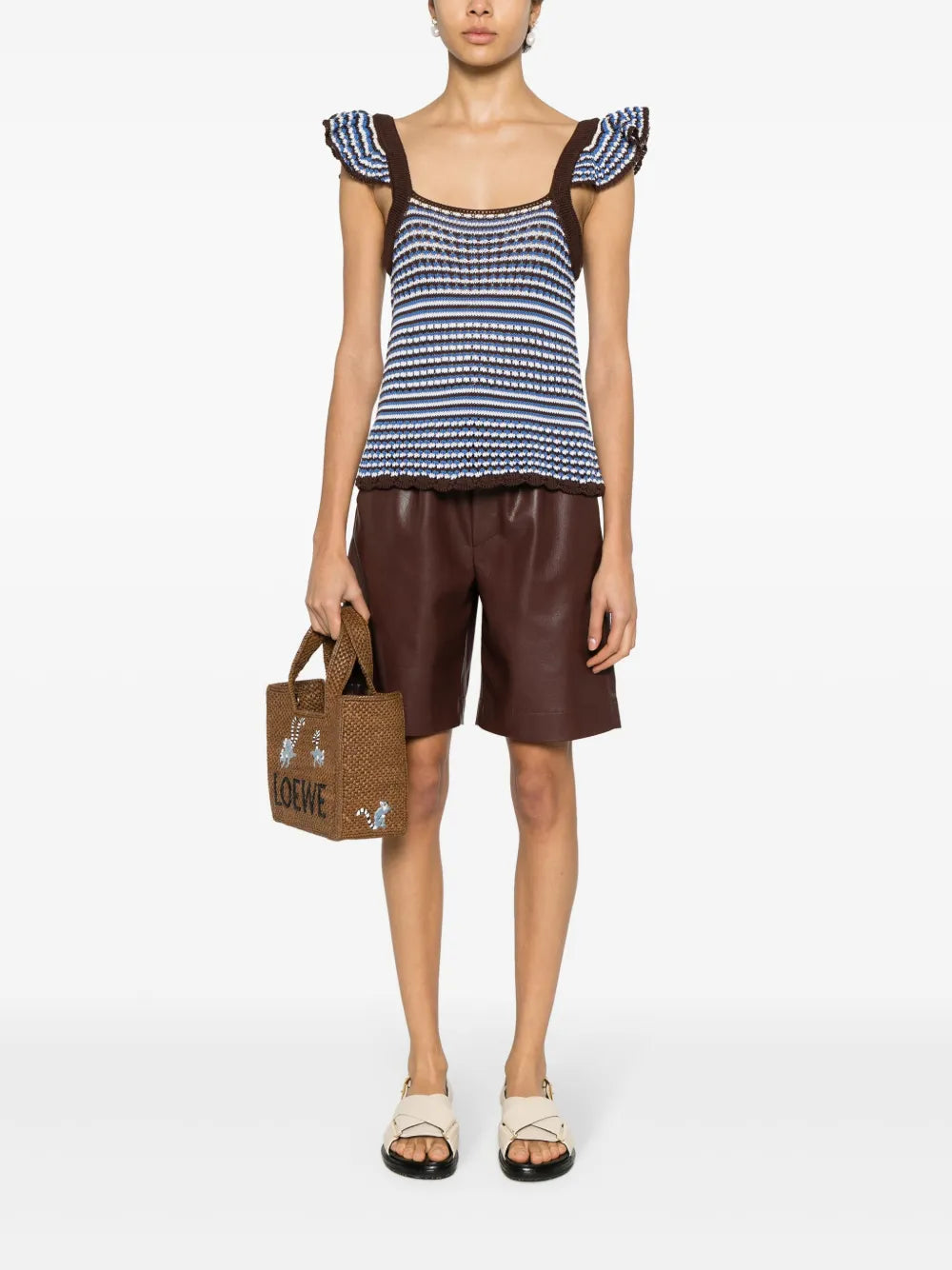 Striped Crochet Top