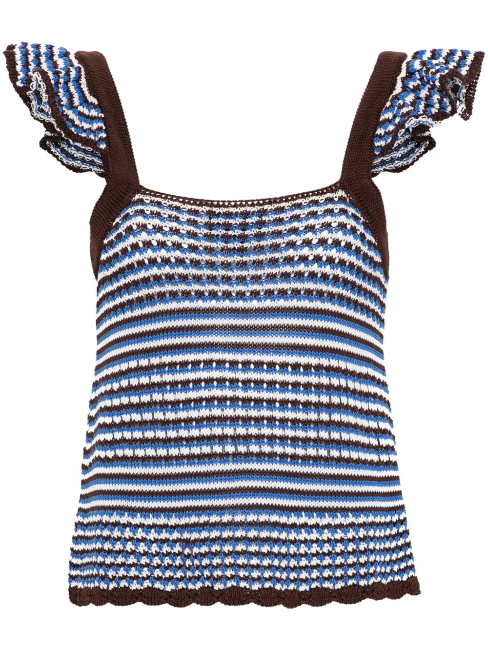 Striped Crochet Top