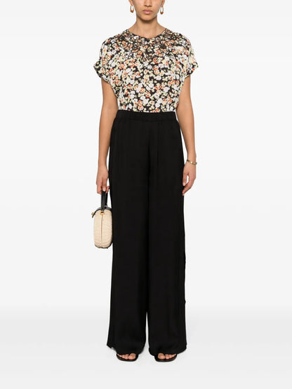 Twill Wide Trousers