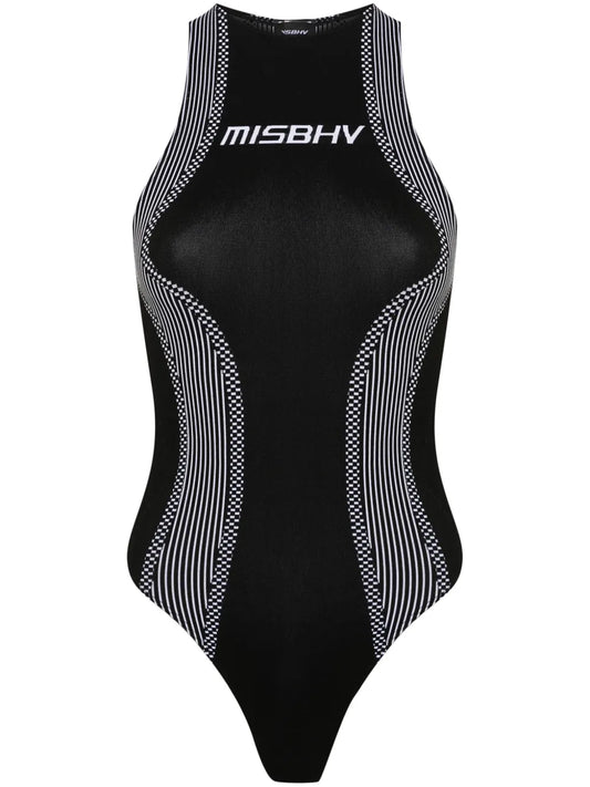 Logo-Jacquard Performance Bodysuit