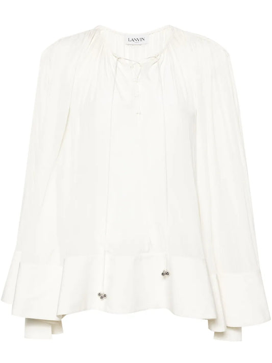 Gathered Drop-Shoulder Kaftan