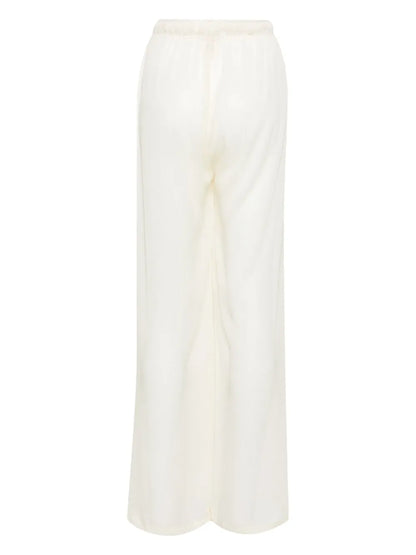 Aurora Metallic-Threading Palazzo Pants