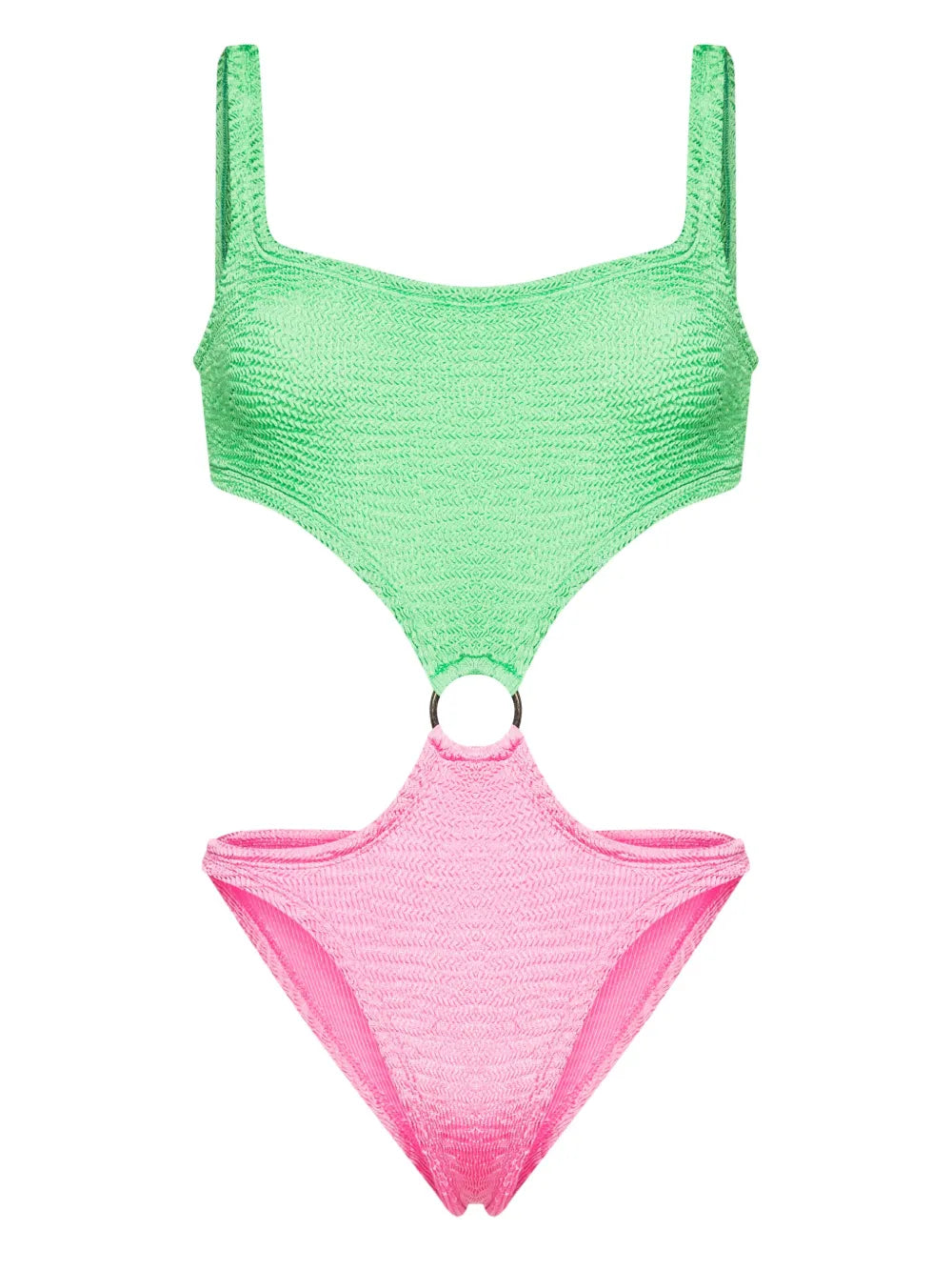 Olivia Colour-Block Crinkled Swimsuit