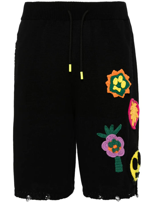 Patch-Detail Cotton Shorts