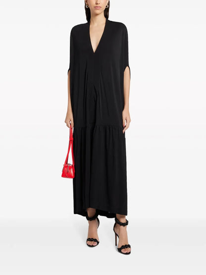 Poncho Jersey Maxi Dress