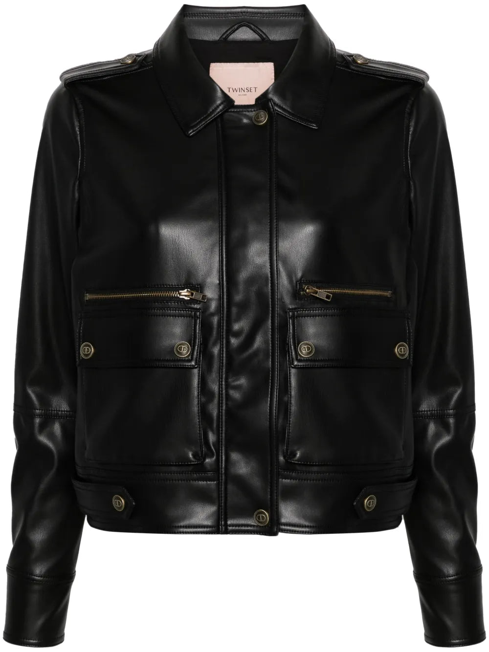 Logo-Engraved Bomber Jacket