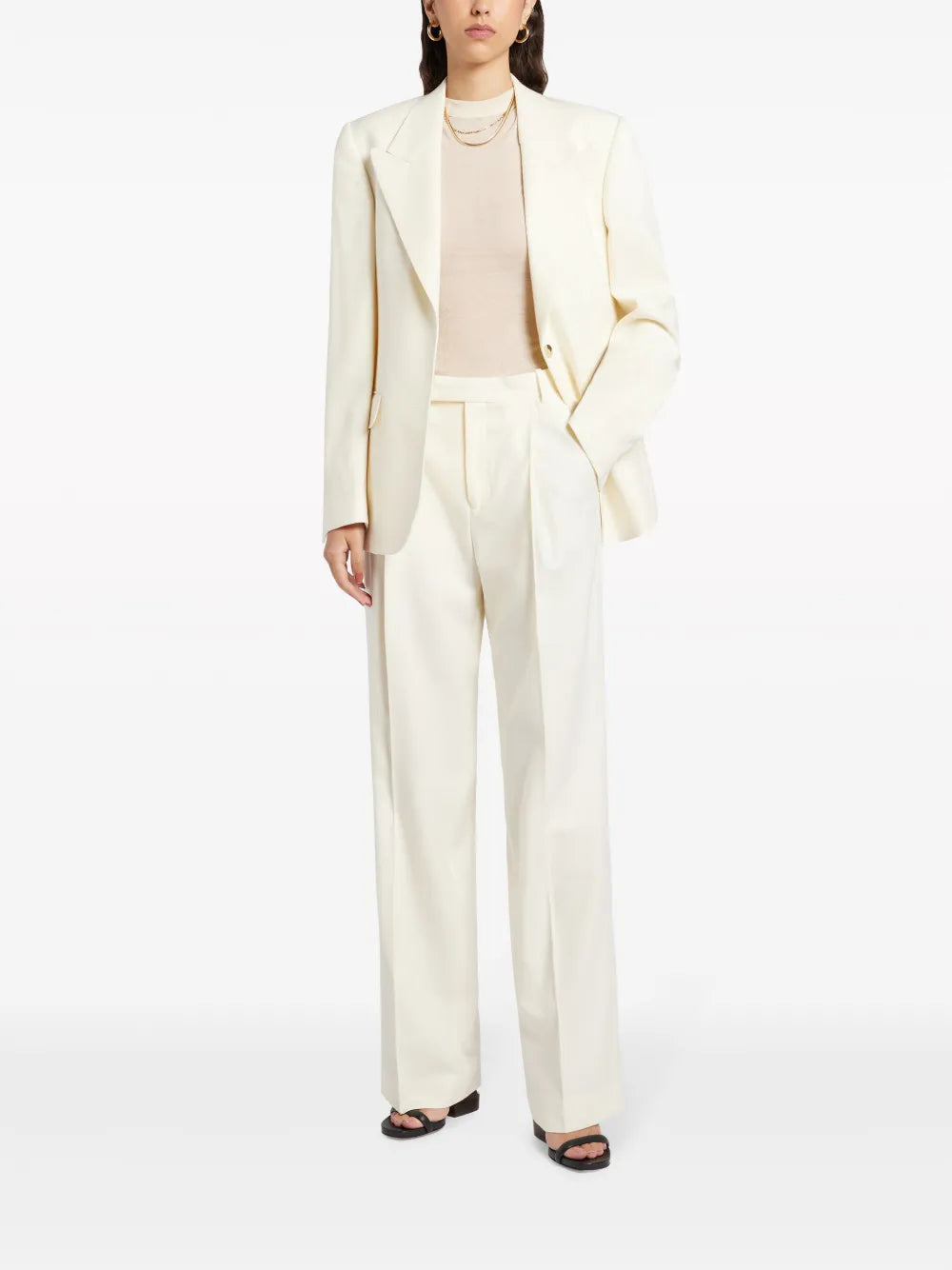 Single-Breasted Wool Blazer