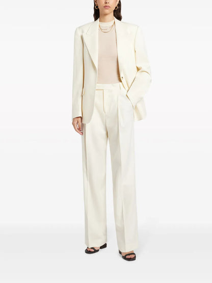 Single-Breasted Wool Blazer